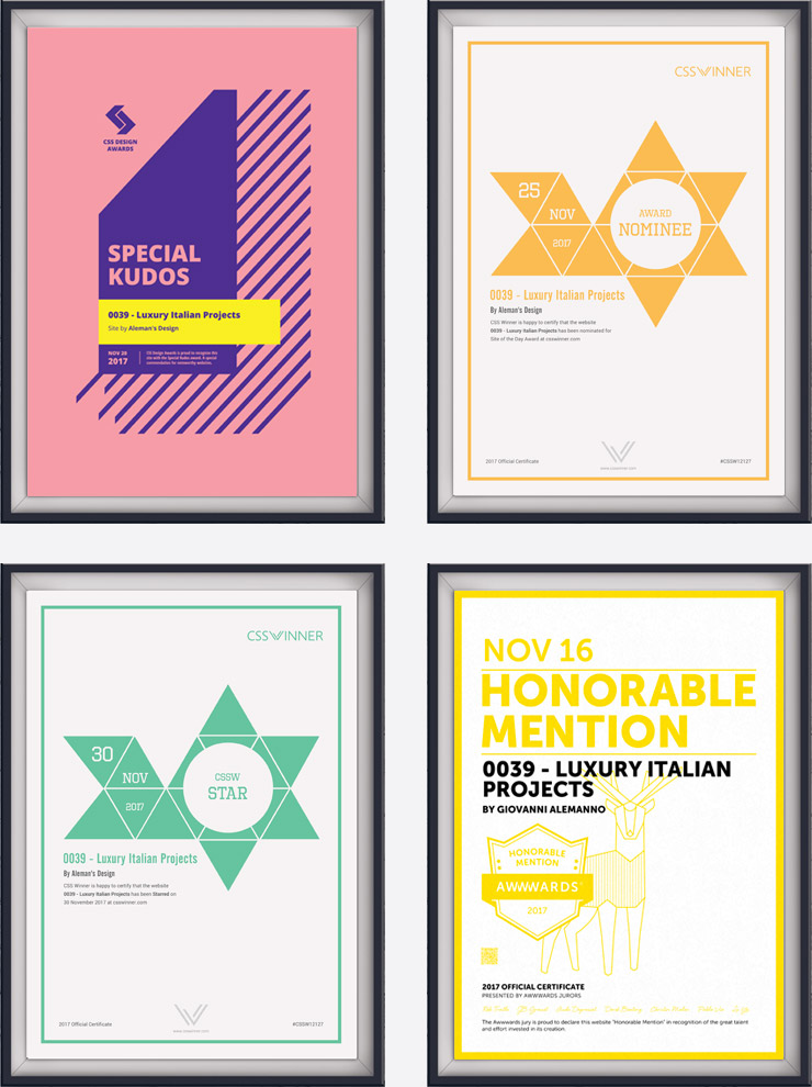 Aleman's Design è stato inserito nel nuovo libro di CSS Design Awards