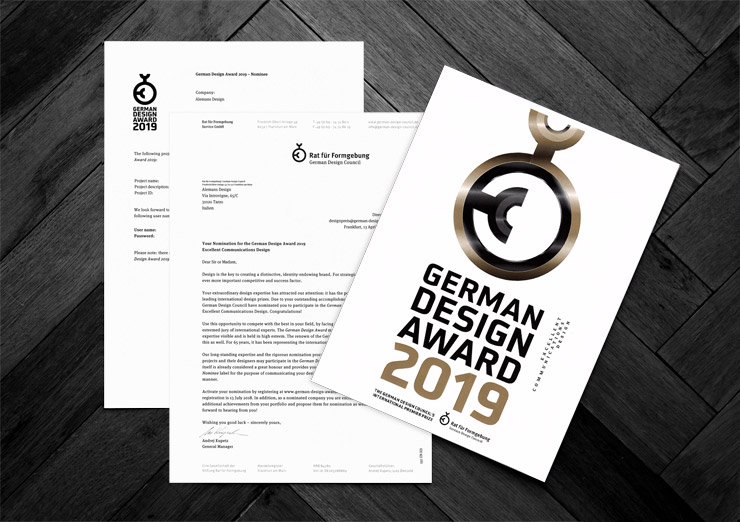 Aleman's Design nominato ai German Design Award 2019